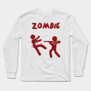 Zombie Gun Long Sleeve T-Shirt